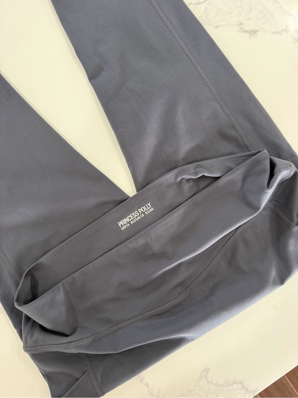 Princess Polly Slate Gray High-Waist Leggings